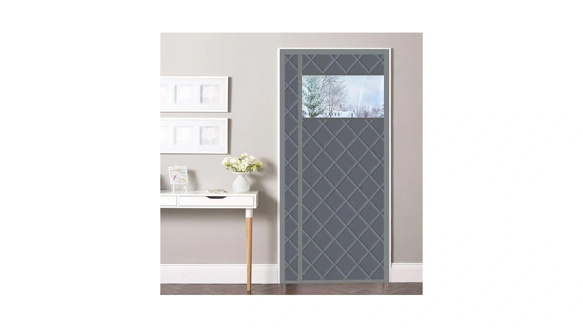 Magnetic Thermal Insulated Door Curtain, 36 X 78 Inch Winter