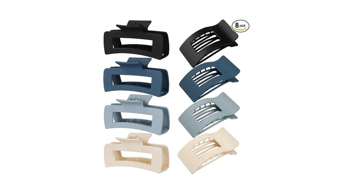 Artchita 8 Pack Hair Clips For Women, 2 Styles Large