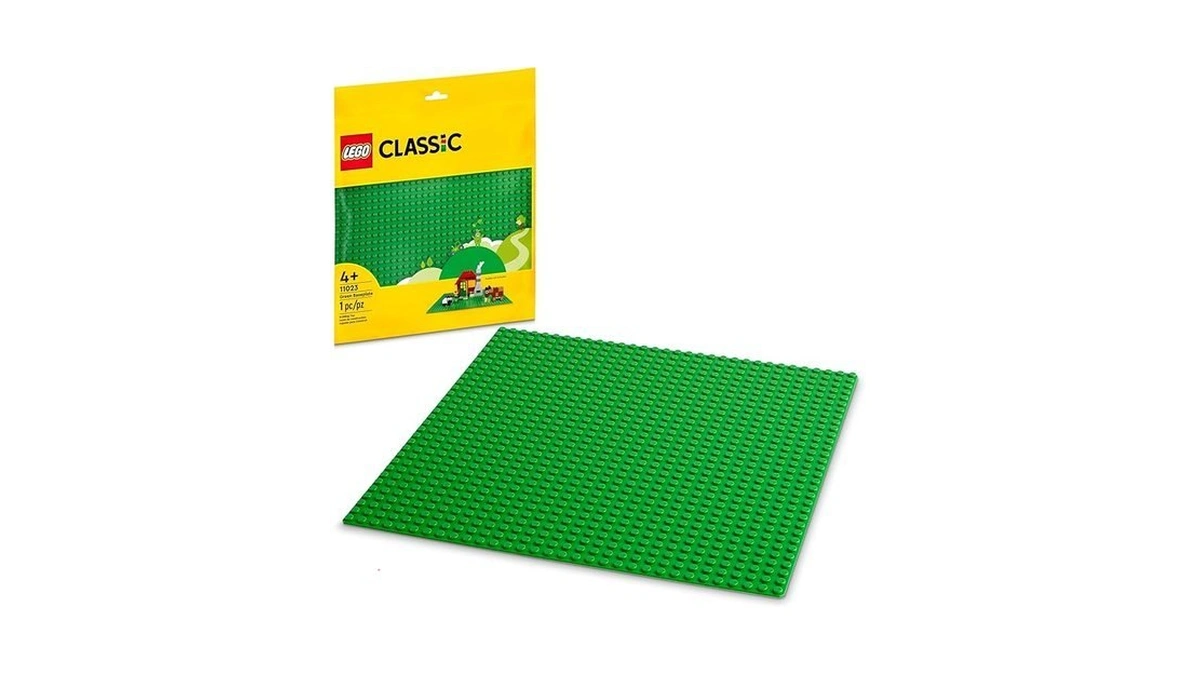 Lego Classic Green Baseplate, Square 32x32 Stud Foundation To Build,