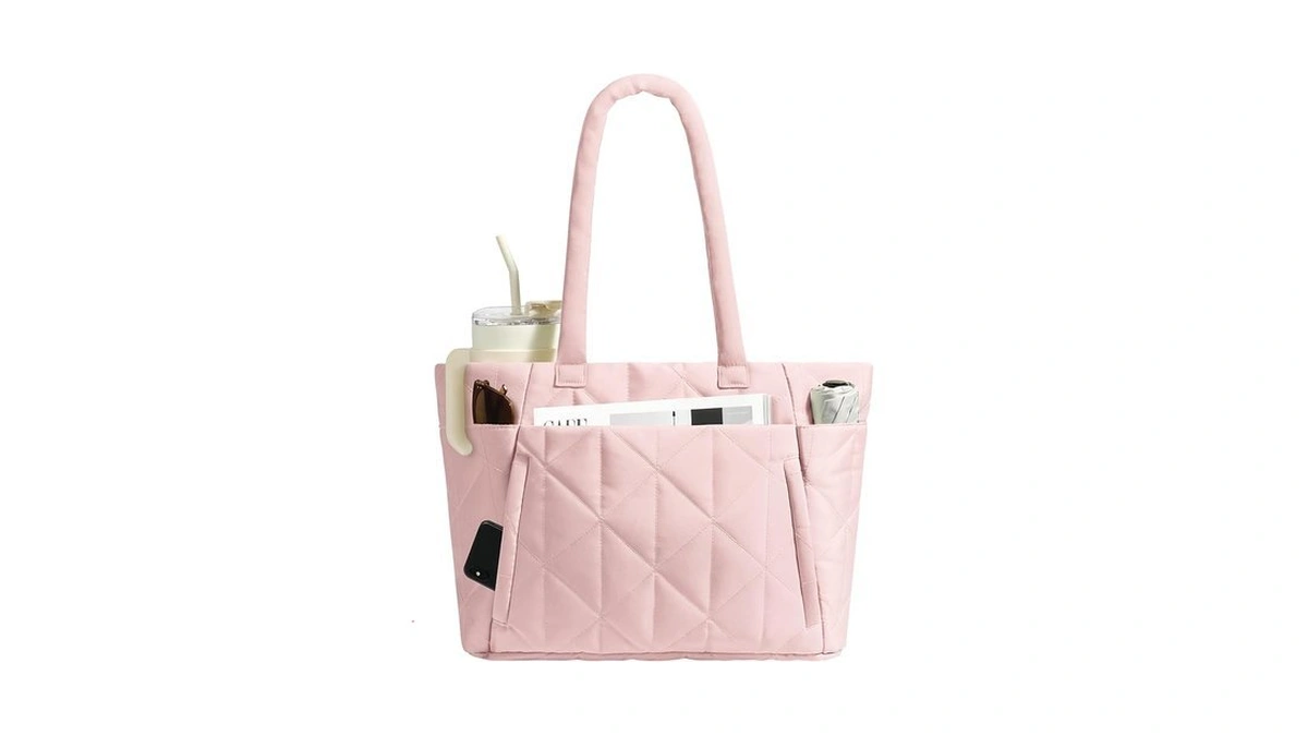 Chunli Laptop Tote Bag For Women 15.6 Inch, Quilted Work