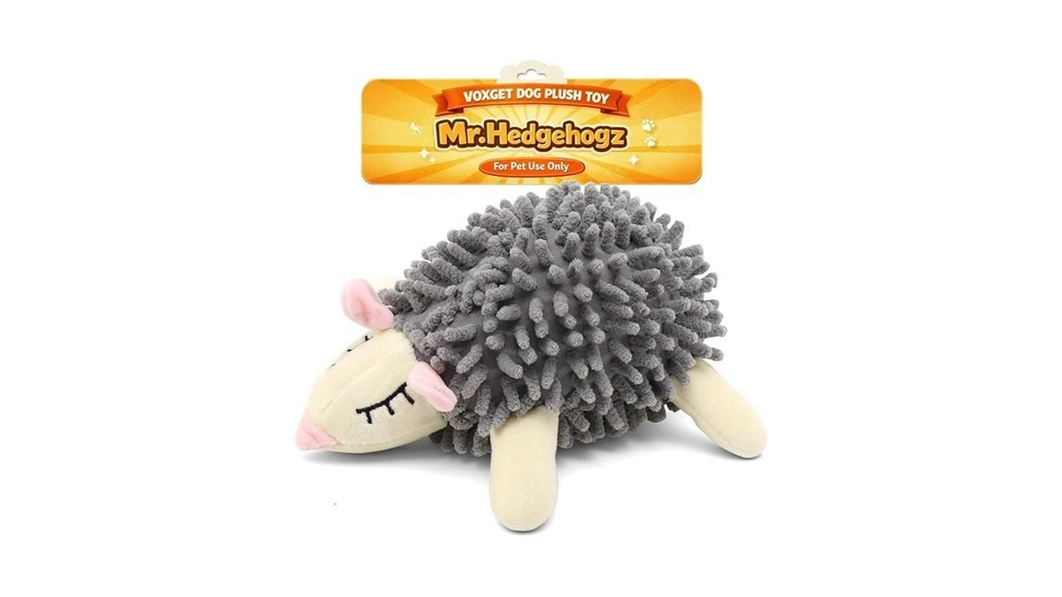 Voxget Dog Squeaky Toys For Puppy Play, Interactive Plush Crinkle