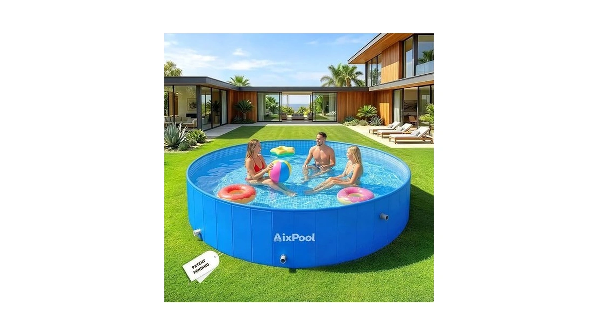 Aixpool 2026 Large Foldable Pool,non-inflatable Pool For Adult,foldable Swimming Pool,plastic