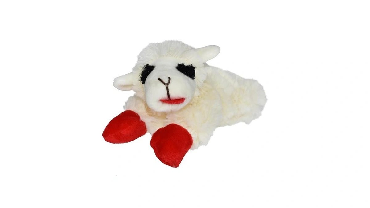 Multipet Lamb Chop Dog Plush Toy - Squeaky Toy For