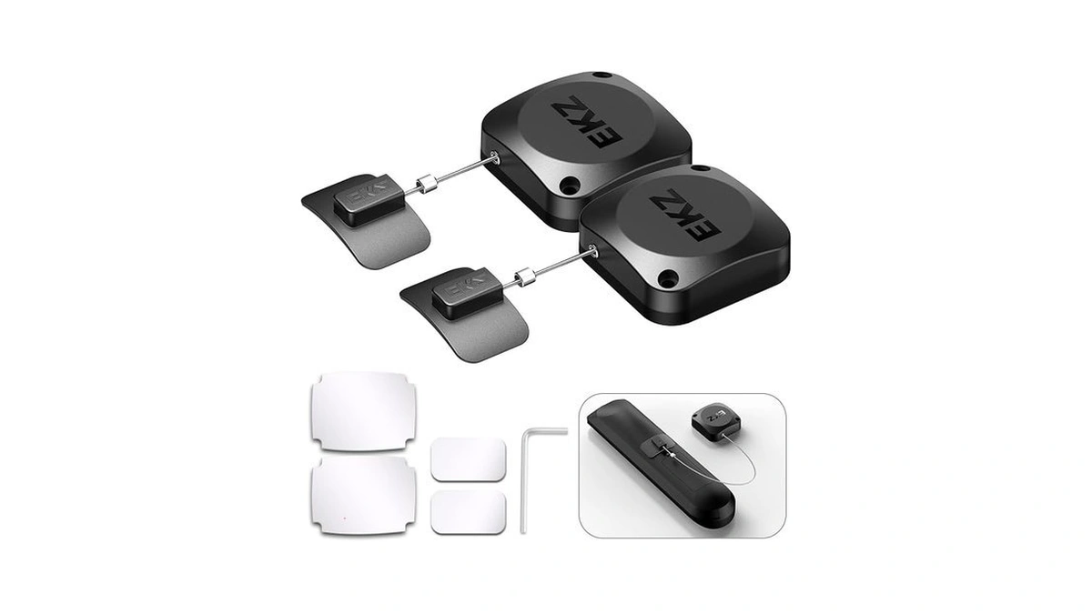 Ekz 8ft Retractable Remote Control Cable Tether Lock - Anti-loss