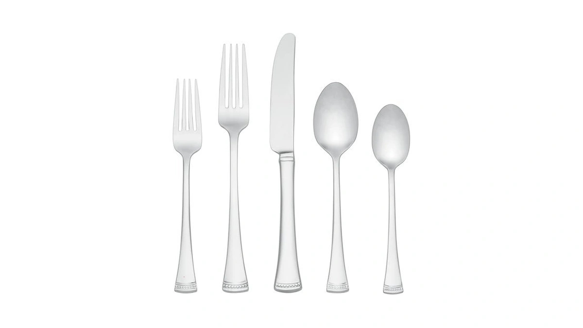 Lenox Silverware Set, Portola Mirror 20 Piece Flatware Set, Service