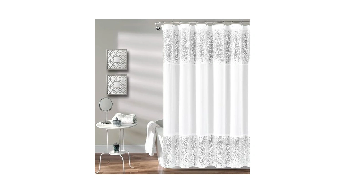 Lush Decor Shimmer Sequin Shower Curtains