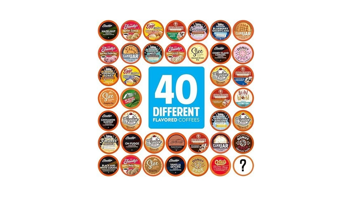 Two Rivers Coffee Flavored Coffee Pods Compatible With Keurig K