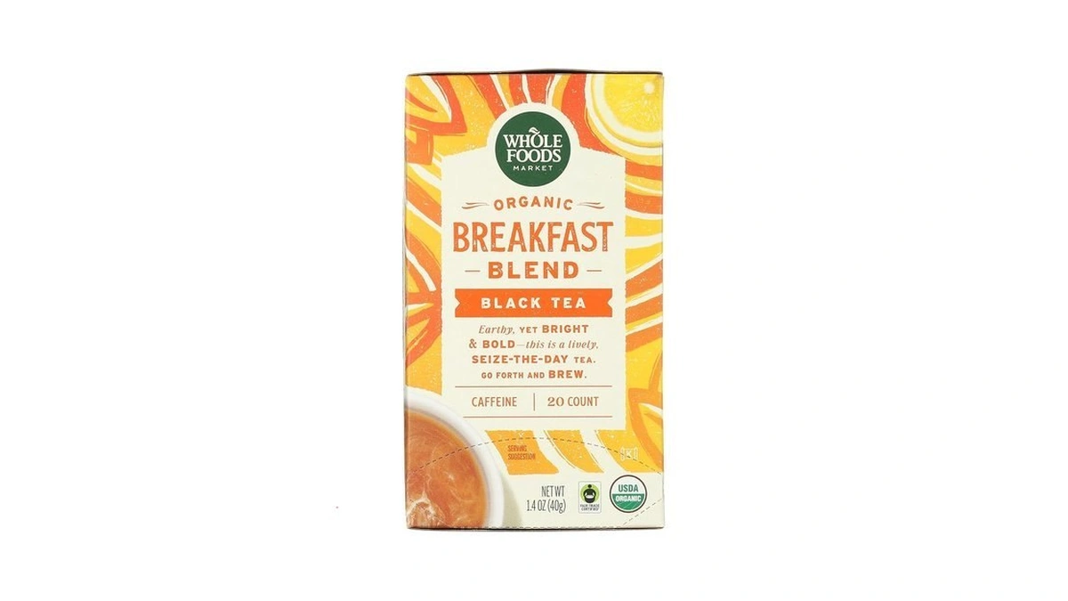 Whole Foods Market, Tea Black Breakfast Blend Organic, 20 Count