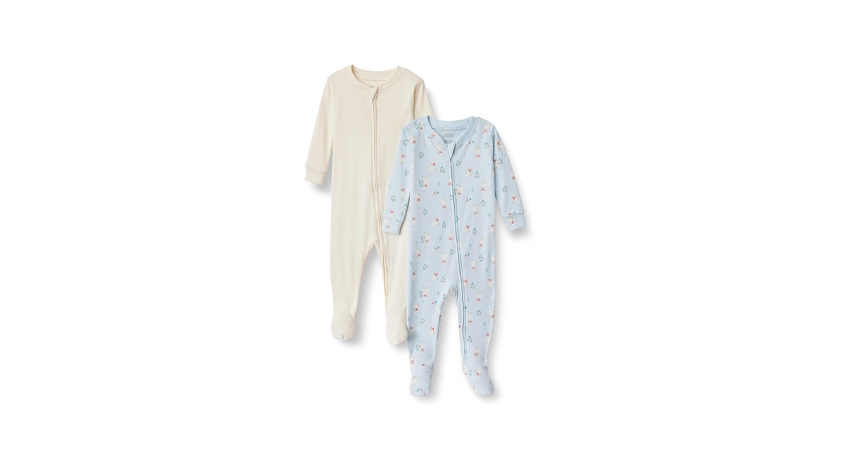Amazon Essentials X Sofia Grainge Unisex Toddlers' Snug-fit Cotton Footed