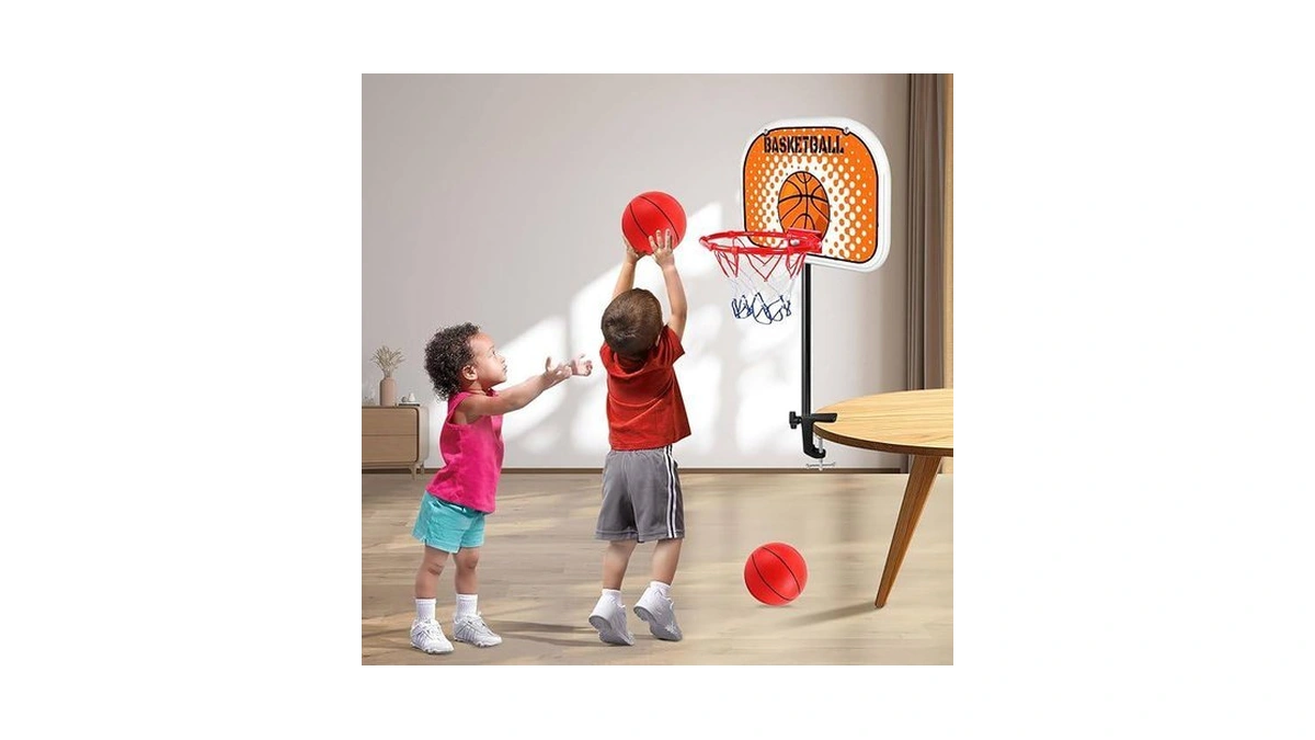 Nzqxjxz Indoor Basketball Hoop,toddler Basketball Hooptabletop Mini Basketballs Hoop Set