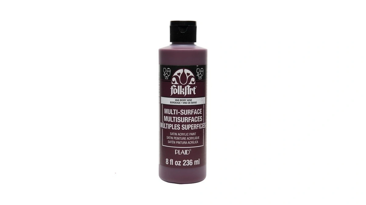 Folkart Multi-surface Paint (8 Oz), , Berry Wine