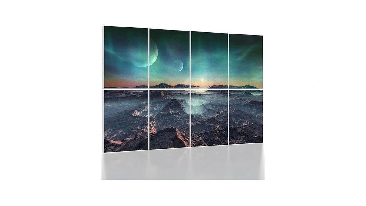 Umiacoustics 8 Pcs 0.7inch Thick Art Acoustic Panels, Total 47.2”