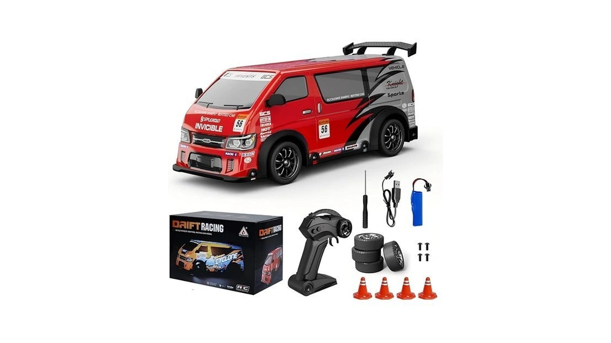 Highmall Rc Drift Car 1:24 Scale Remote Control Vehicle 25km/h(peak)