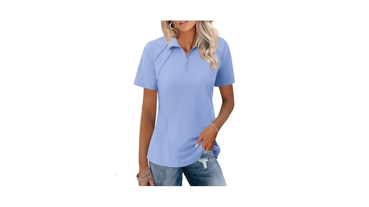 Lomon Activewear Tops For Women Golf Shirts Short Sleeve Half