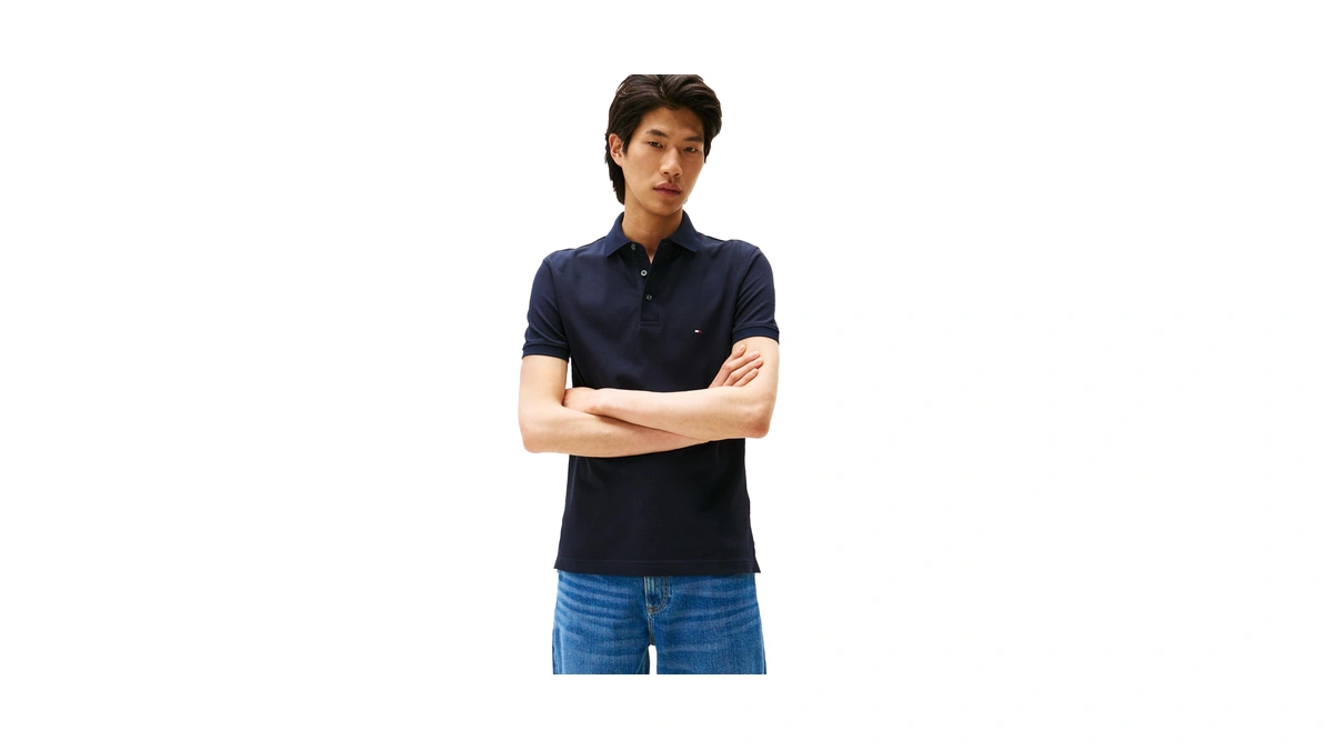 Tommy Hilfiger Men's 1985 Slim Short Sleeve Polo