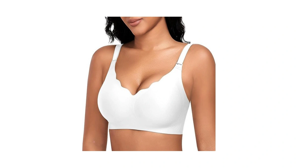 Documo Wireless Bras For Women No Underwire Push Up Bra