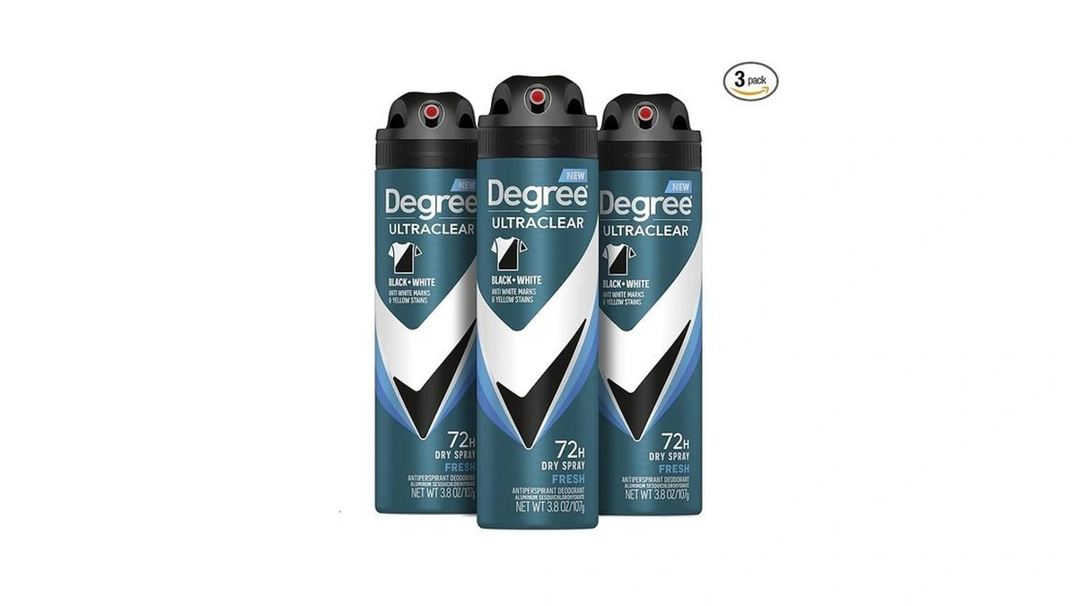Degree Men Antiperspirant Spray Black + White 3 Count Protects