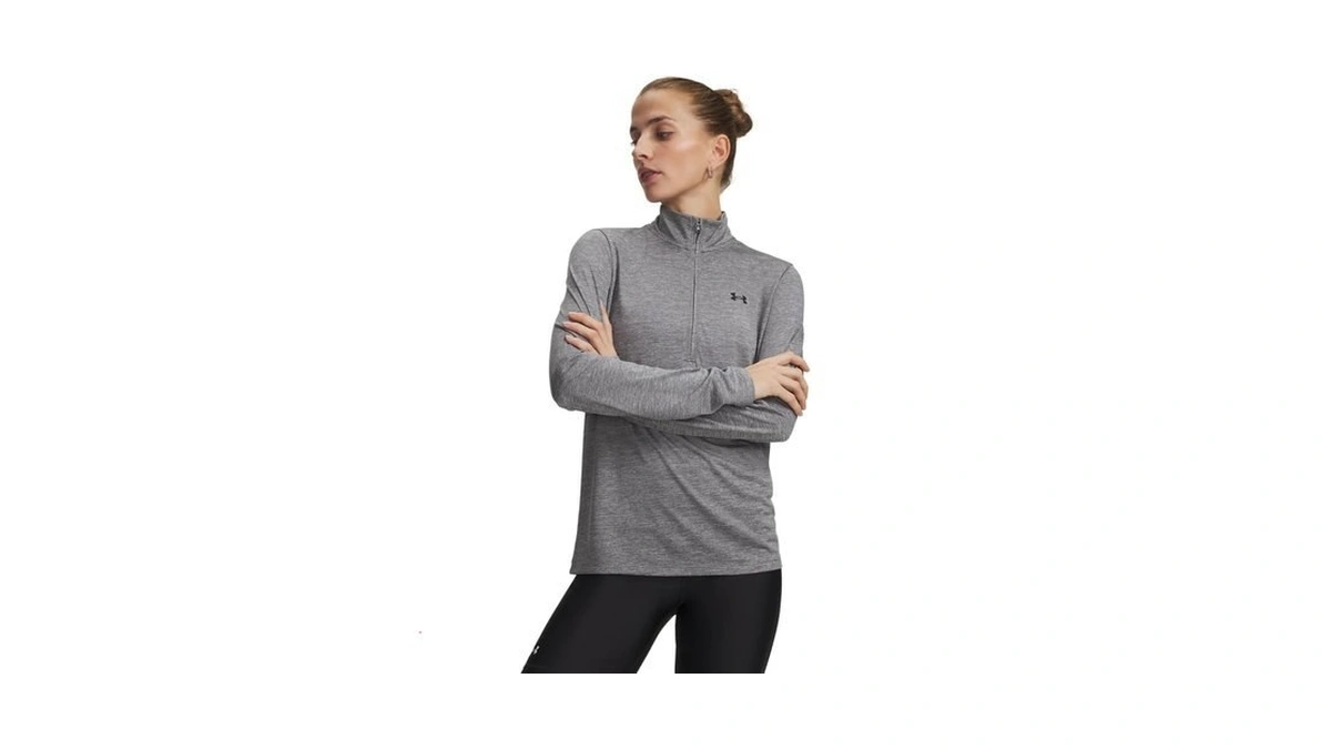 Under Armour Women's Tech Twist Half Zip, (709) Clay Green