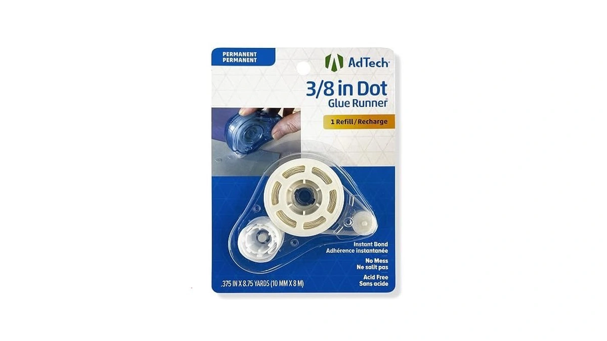 Adtech Glue Dot Refill, Clear