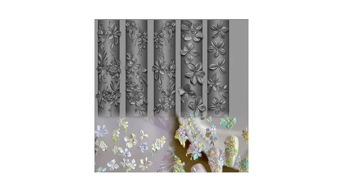 3d Flowers Nail Mold Silicone Nail Tools Spring Flower Nail