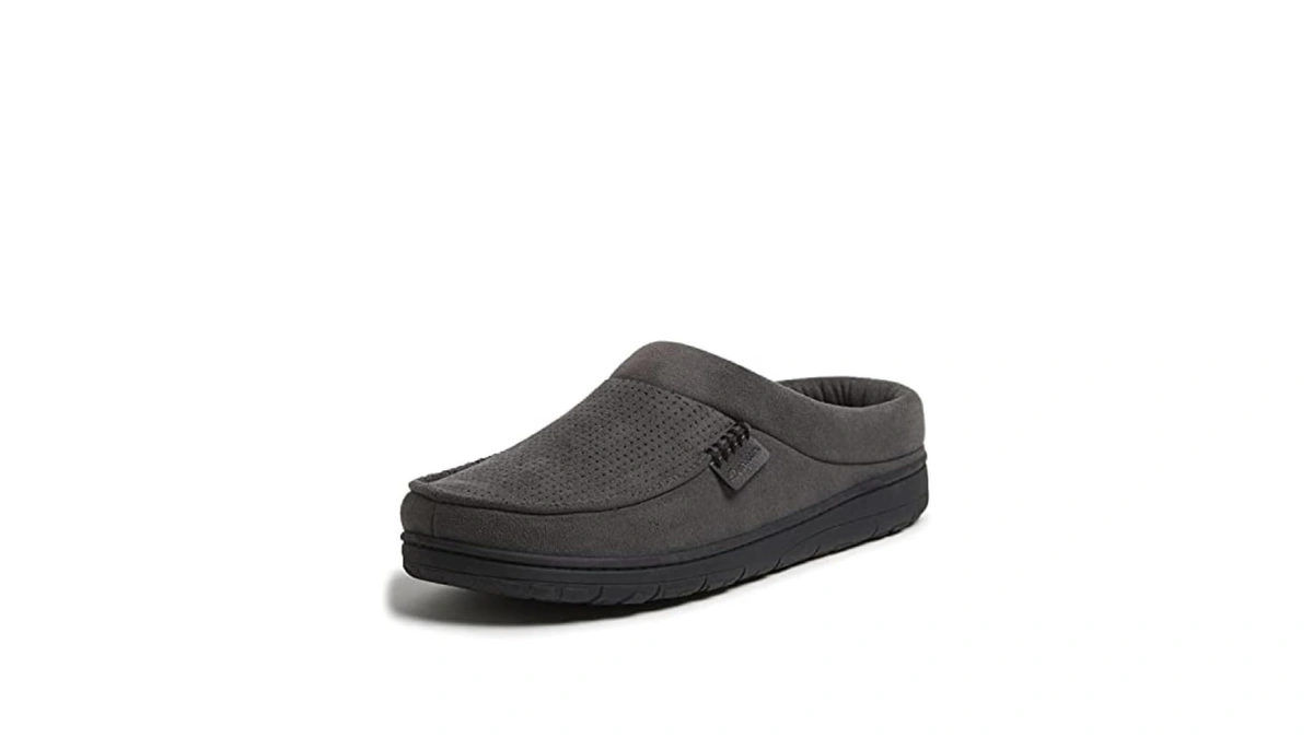 Dearfoams Men Brendan Microfiber Suede Clog S...