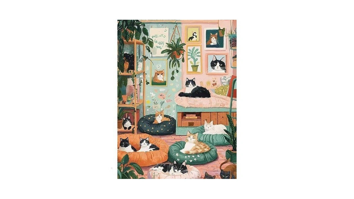 Diamond Art Kits For Adults, Cat Diamond Painting Kits For