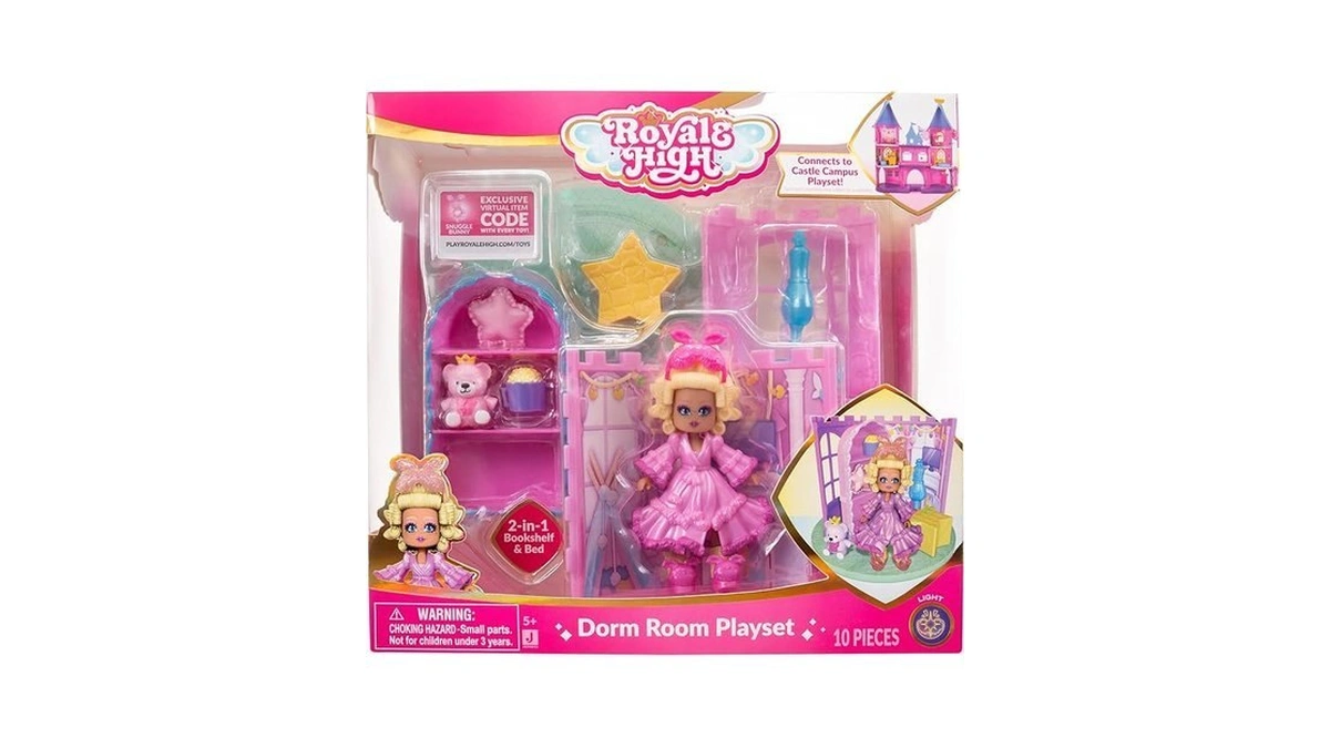 Royale High Dorm Room Playset - 1 Doll, 5 Accessories