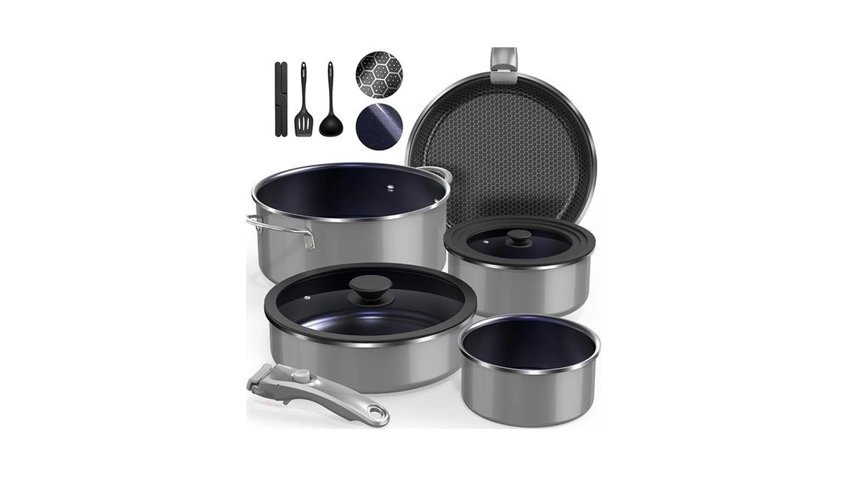Duxano Ceramic Pots And Pans Set Non Stick, 2026 Upgraded