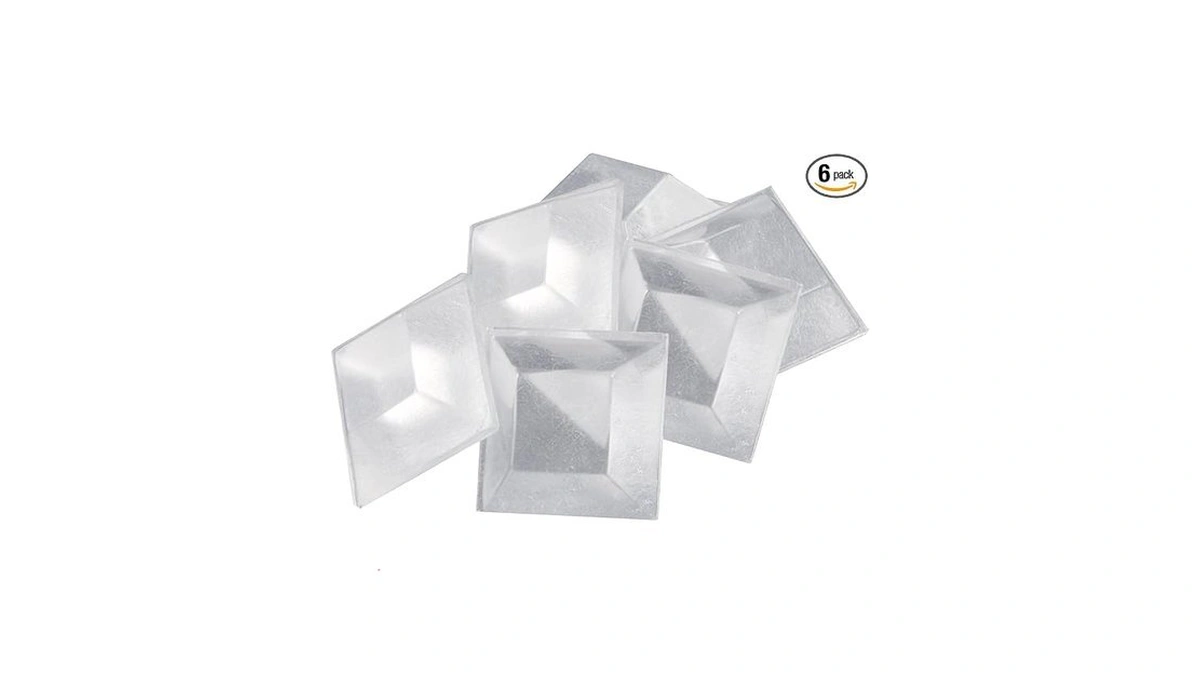 Softtouch 3/4" Square Self Stick Cabinet Bumper Pads To Dampen