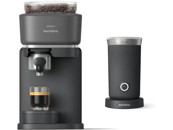 Philips Baristina Espresso Machine+Milk Frother Bundle.