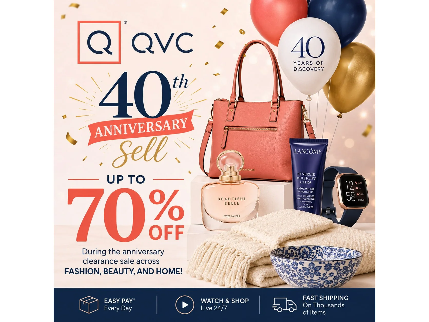 QVC's 40th Anniversary sell
