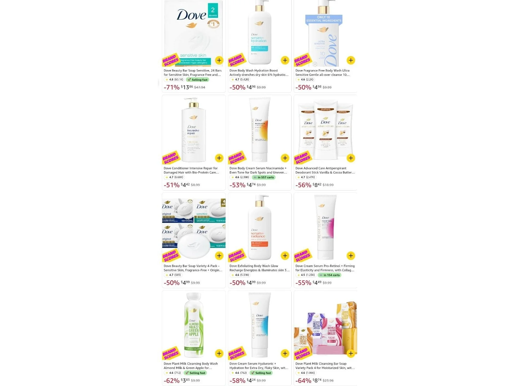 All Dove Products UP TO 50% Off🔥🔥🔥