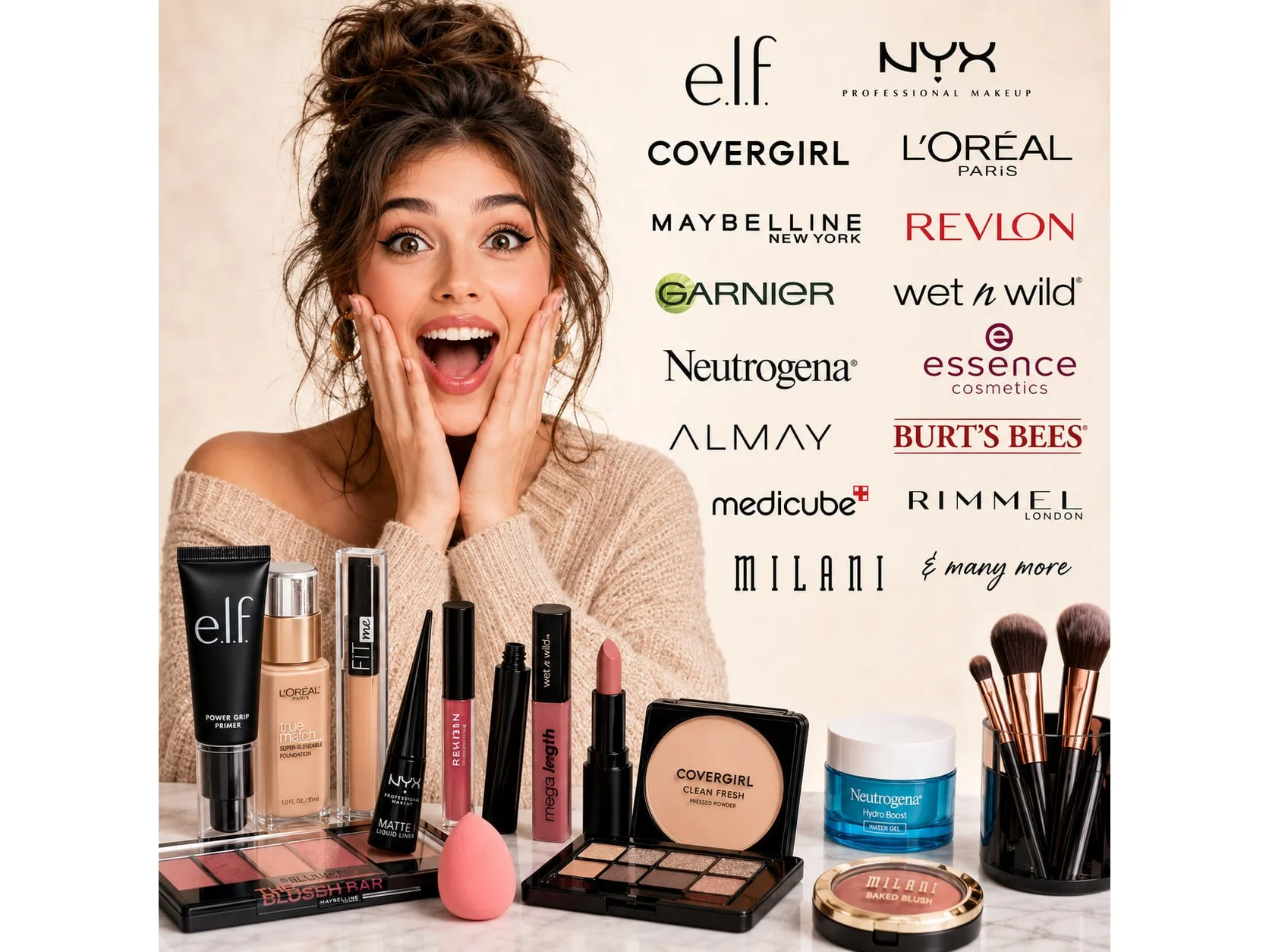 Makeup Deals up to 85% Off on Top Brands.