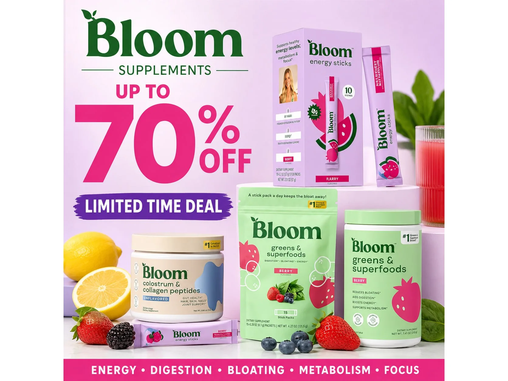 Bloom Supplement up to 76 % Off