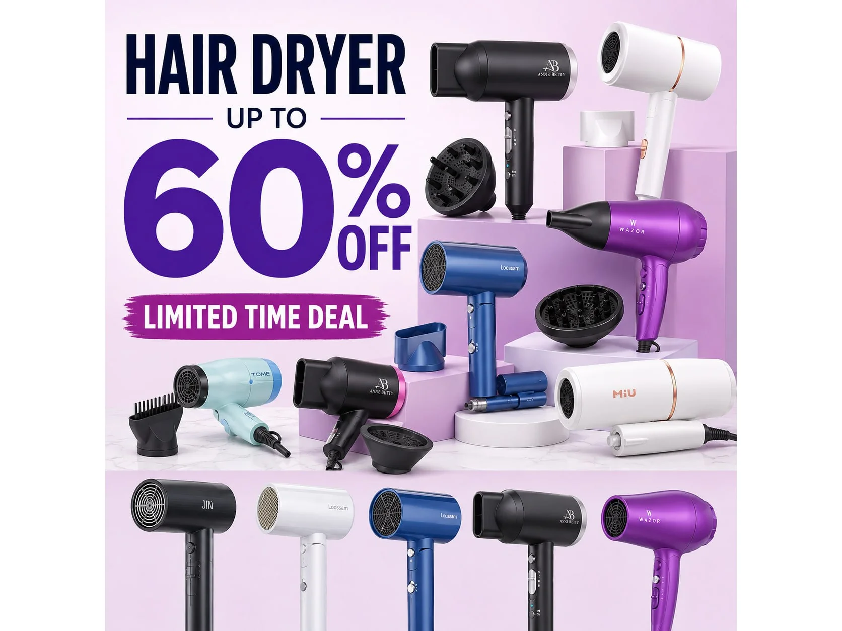 Hair Dryer upto 60% off
