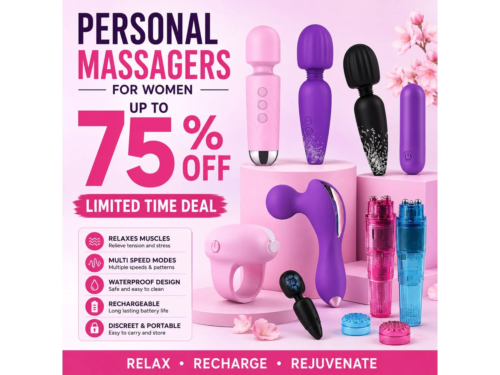 Personal Massager For Women- Up to 75 % OFF