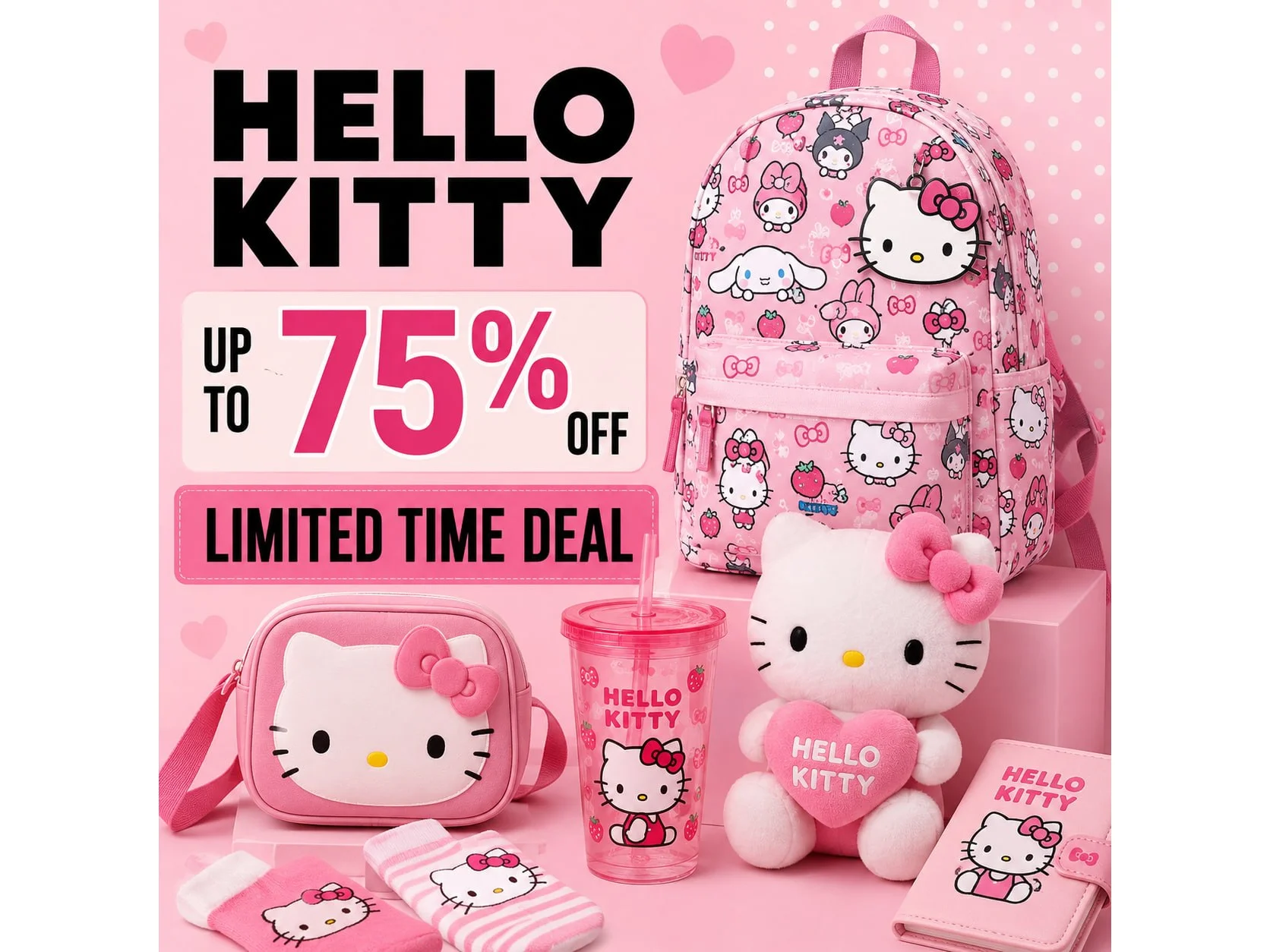 Hello Kitty on Fire.