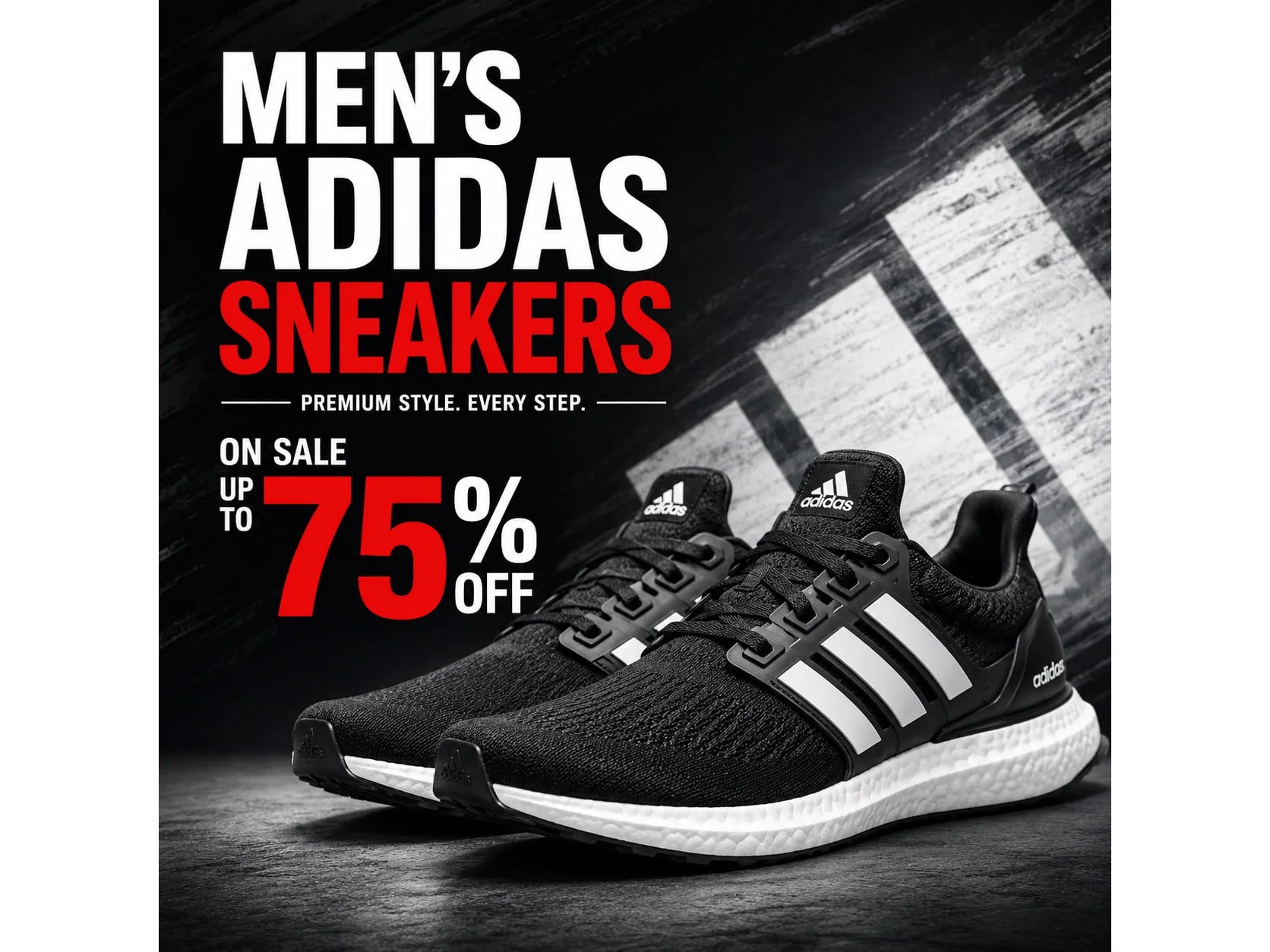 Men's adidas sneakers on sale up to 75%