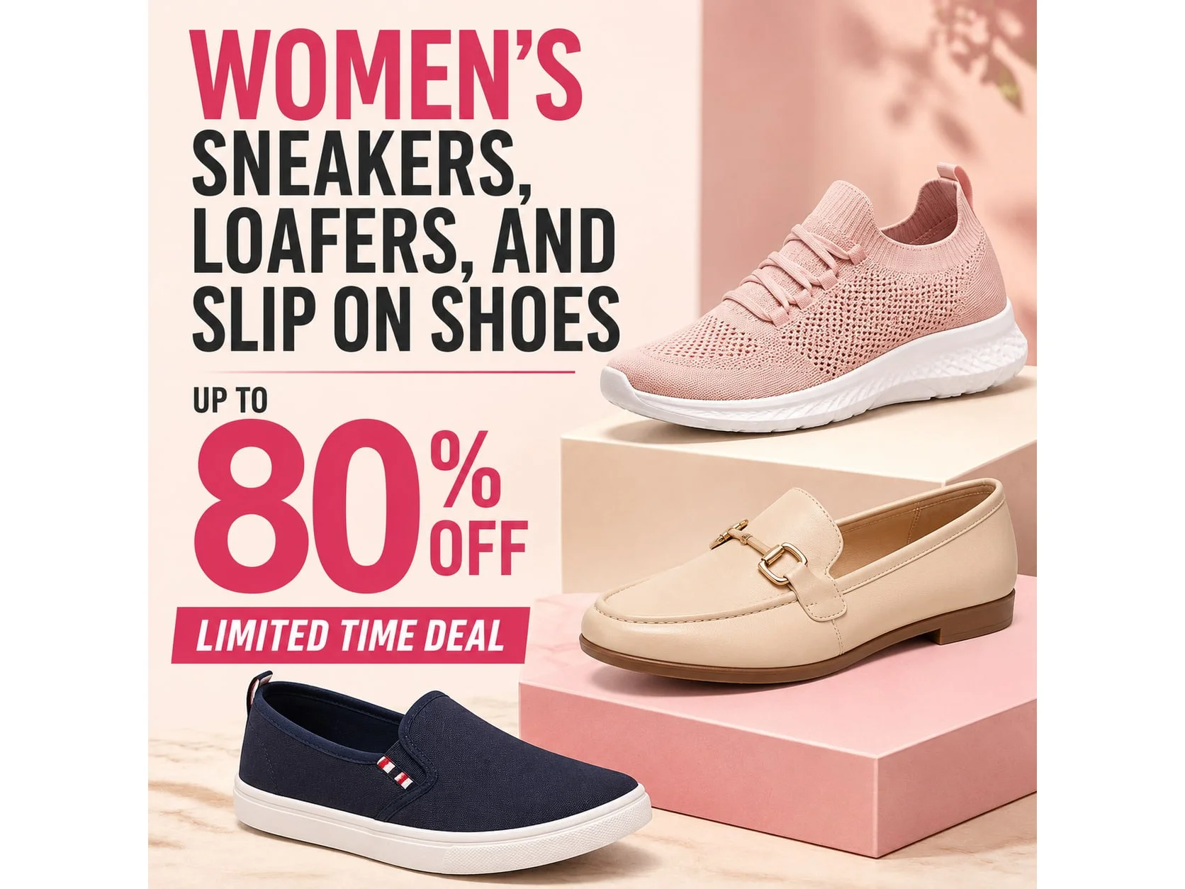 Women's sneakers, loafers, and slip on shoes up to 80 % Off