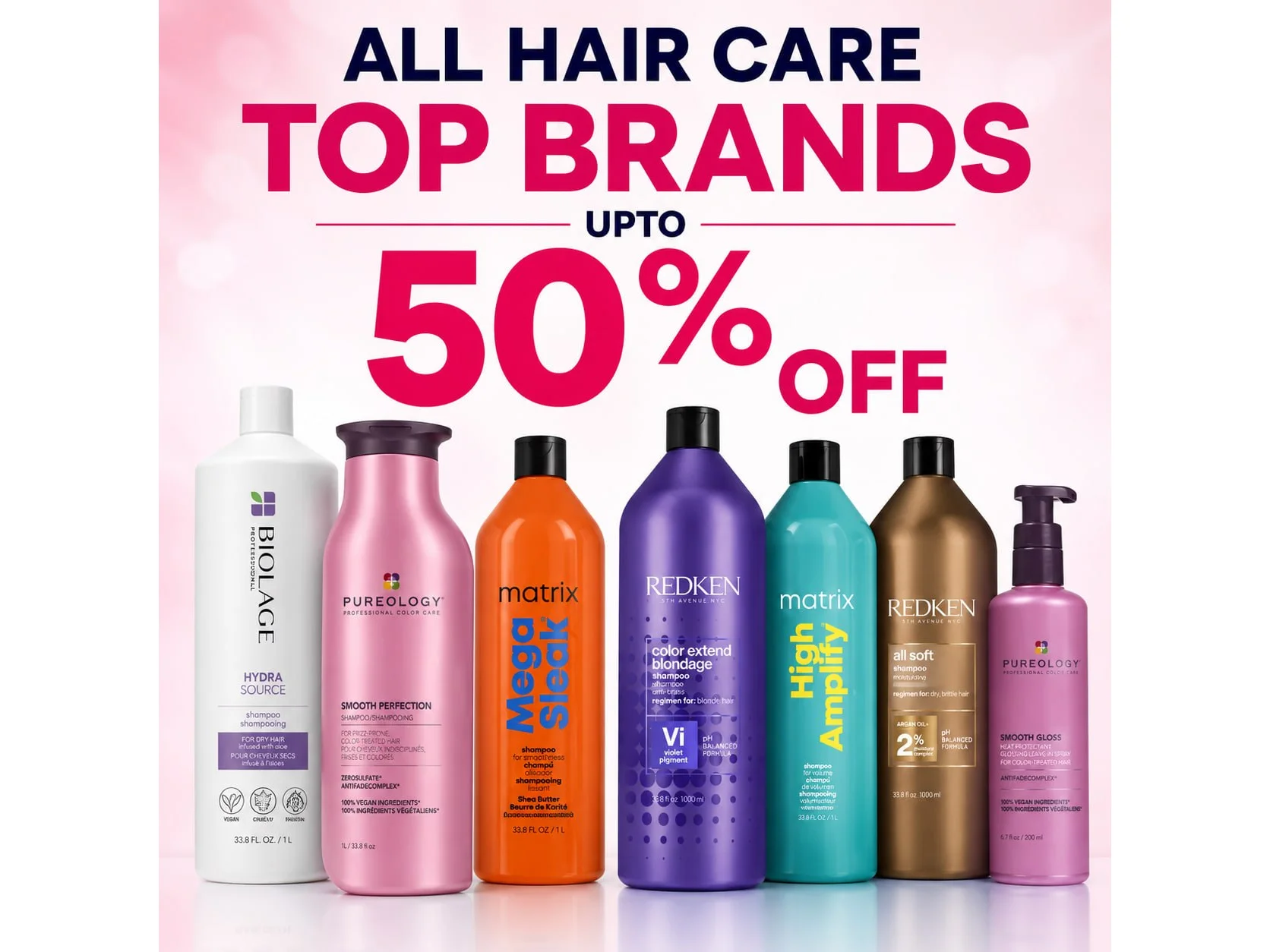 ALL HAIR CARE -TOP BRANDS UPTO 50% OFF