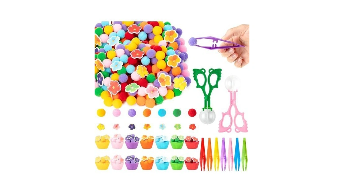 Ezdhuawuse Summer Sensory Bin Fillers - 304pcs Hawaii Flower Fine