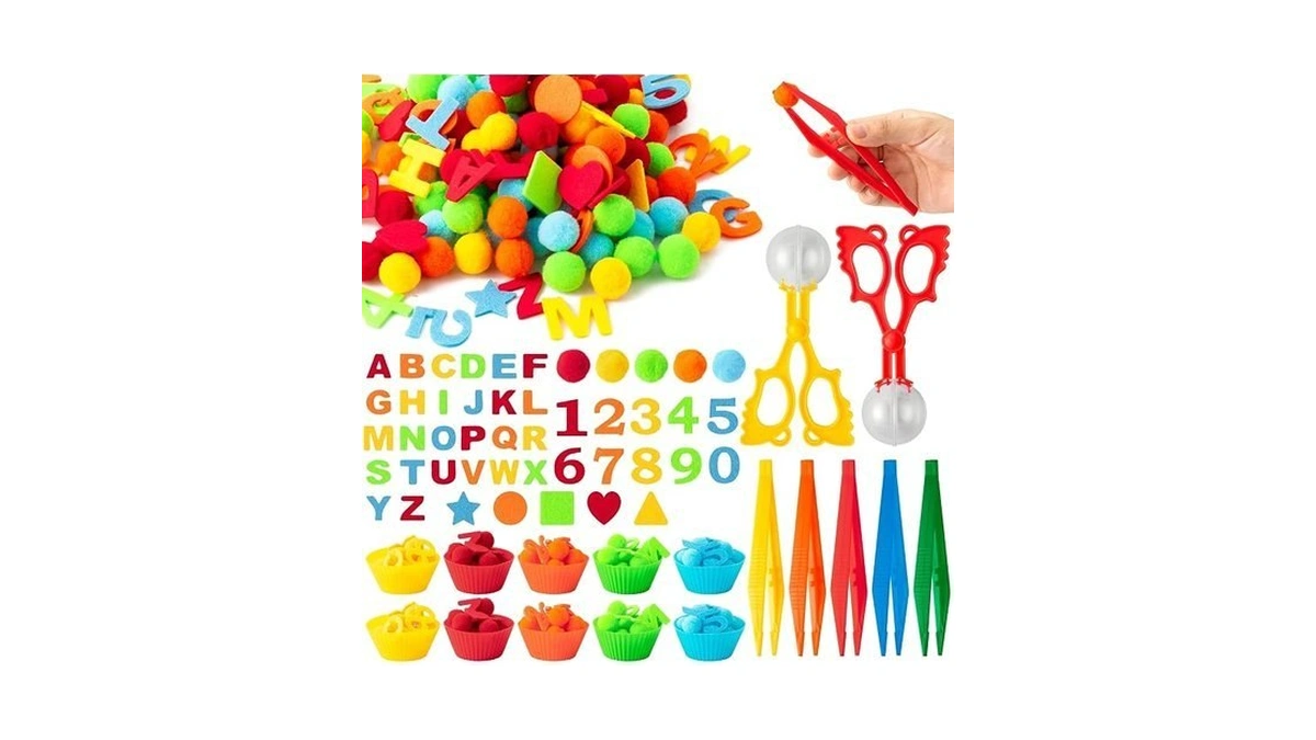 Ezdhuawuse Letters Numbers Sensory Bin Fillers - 240pcs Summer Alphanumeric