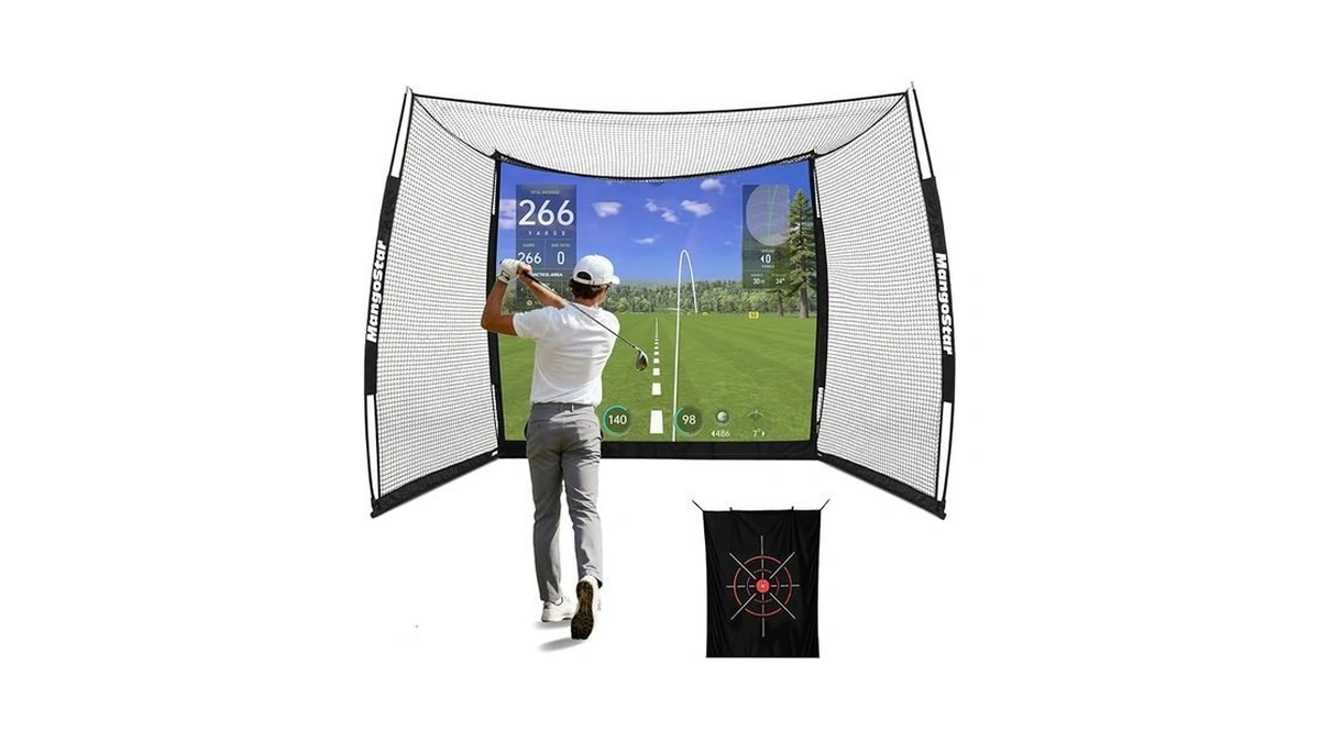 Mangostar Golf Net, 11x8ft Golf Simulators Hitting Net With High-density