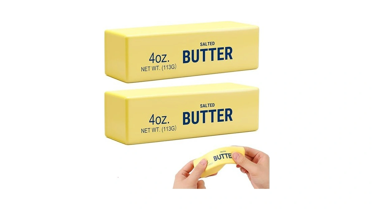 2pack Slow Rising Dumpling Squishy Butter Squeeze Toys, Slow Rising