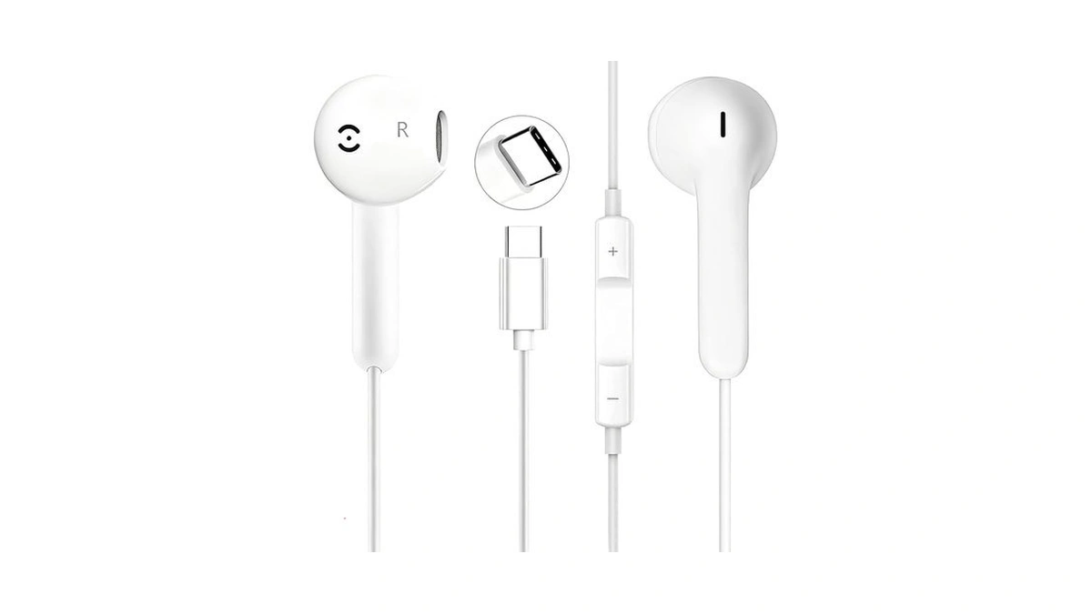 Usb C Headphones Wired Earbuds For Iphone 17/16 Plus/15 Pro