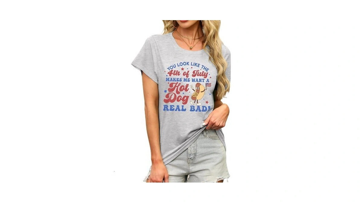 Mapick You Look Like 4th Of July T-shirt Women Patriontic