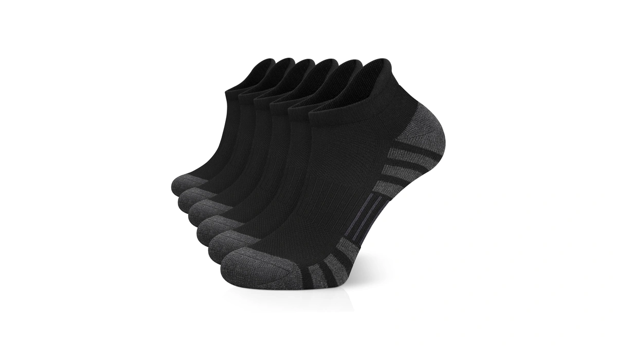 Airacker Ankle Athletic Running Socks Cushioned Breathable Low Cut Sports