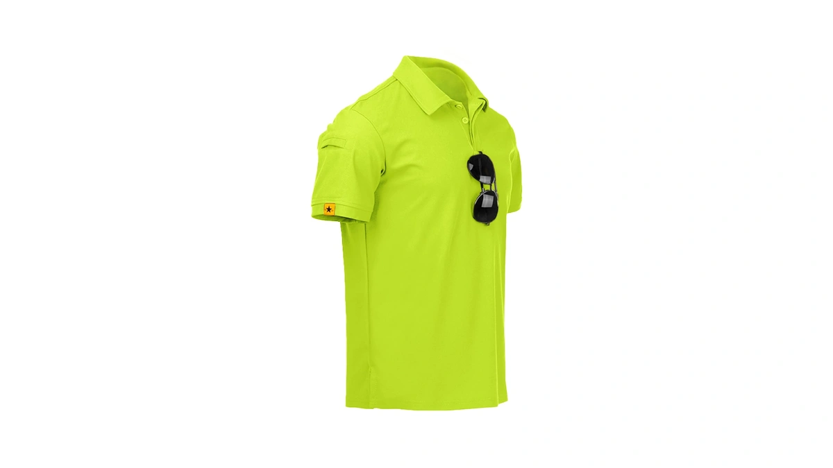 Zity Mens Polo Shirt Short Sleeve Sports Tactical T-shirt Athletic