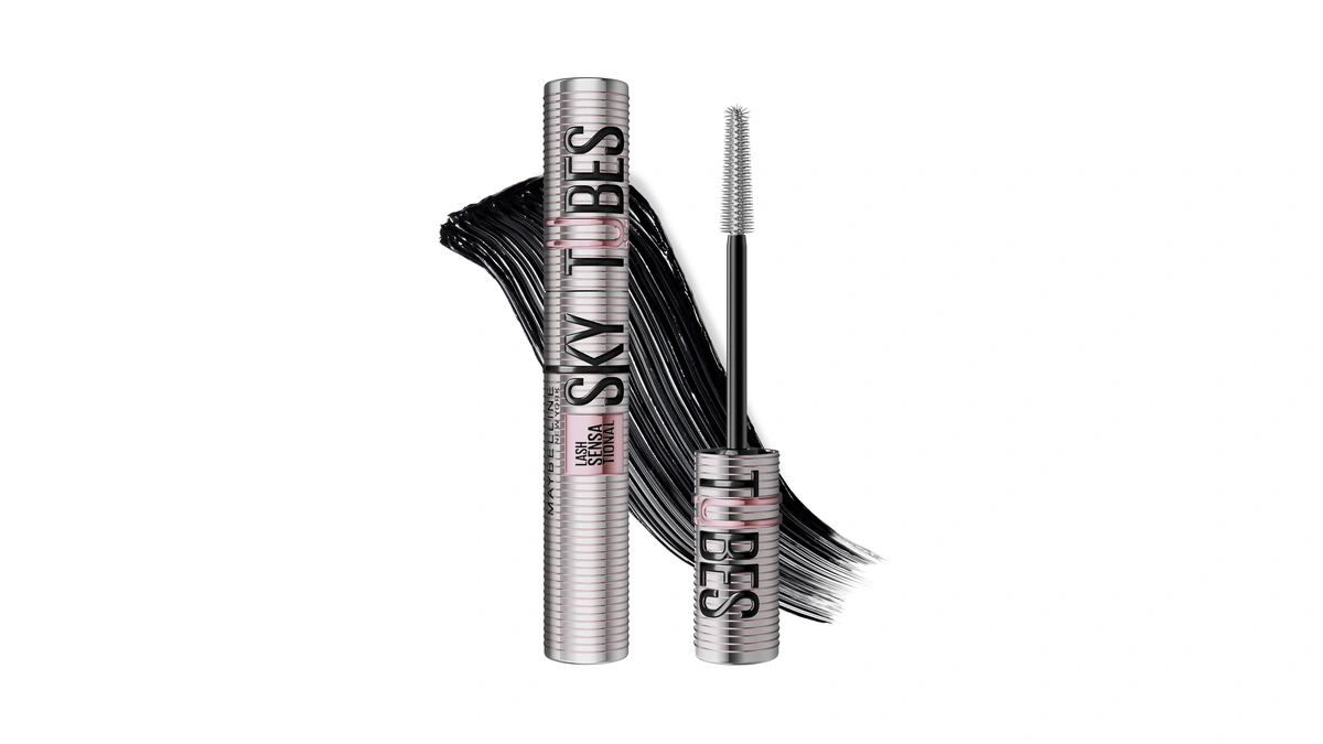 Maybelline Lash Sensational Sky Tubes Tubing Mascara, Extension-like Lengthening Mascara,