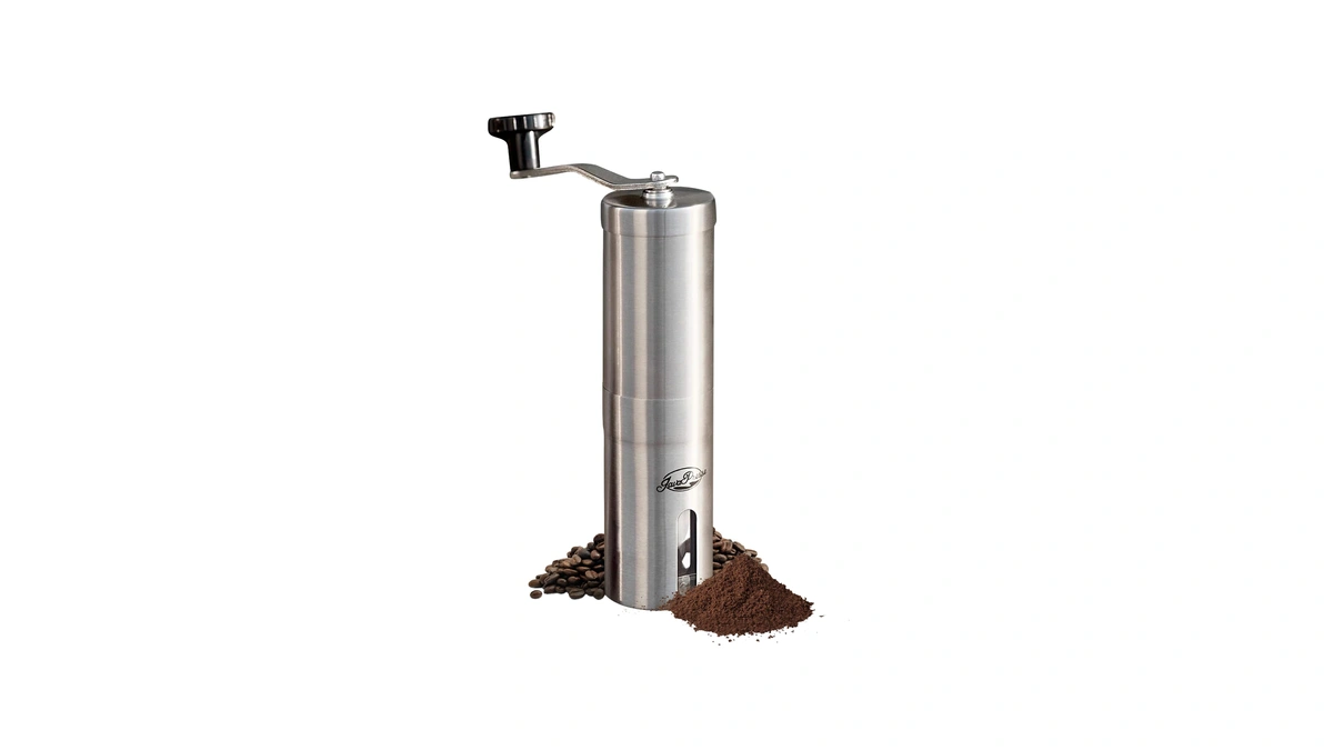 Javapresse Manual Stainless Steel Coffee Grinder - 18 Adjustable Settings,